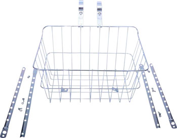 Wald 1512 Front Basket with Adjustable Legs, Silver EA Baskets