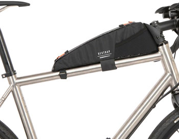 Restrap Race Top Tube Bag - 1.5L, Black EA Top Tube/ Stem Bag