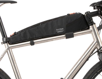 Restrap Race Top Tube Bag - Long, 2L, Black EA Top Tube/ Stem Bag