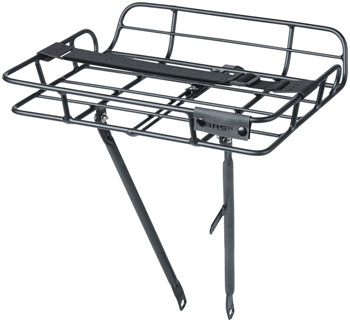 Basil Portland Front Rack, Aluminum, Black EA Front Mount Rack
