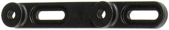 Ortlieb 64mm Water Bottle Mount Offset-Plate - Black EA Water Bottle Cage Hardware