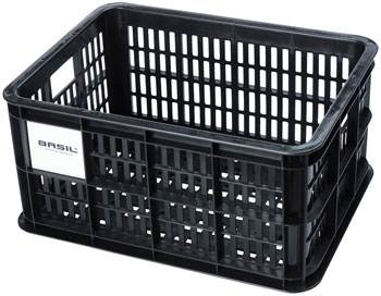 Basil Bicycle Crate S, 17.5L, Recycled Synthetic, Black EA Baskets