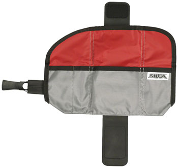 Silca Asymmetrico Seat Bag Tool Wrap - Boa Closure, 4-Pocket, 85g, Black EA Tool Wrap