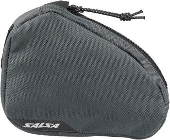 Salsa EXP-R Series Cattail Rear Top Tube Bag - Gray EA Top Tube/ Stem Bag