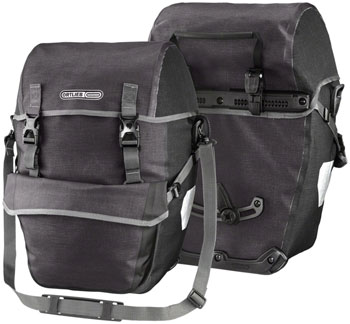 Ortlieb Bike-Packer Plus Panniers - 42L, Pair, Granite/Black PAA Panniers