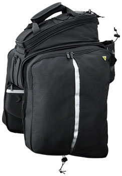 Topeak MTS Trunk Bag DXP Rack Bag with Expandable Panniers - Strap Mount, Black EA Rack Bag