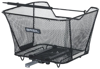 Basil Lesto MIK Rear Basket - Black EA Baskets