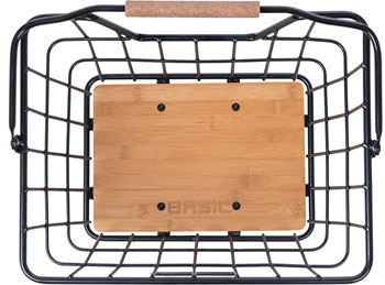Basil Norland Bike Basket MIK - 23L, Black/Brown EA Baskets