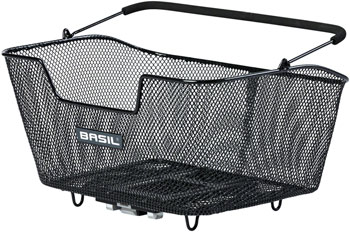 Basil Base M MIK Rear Basket - Black EA Baskets