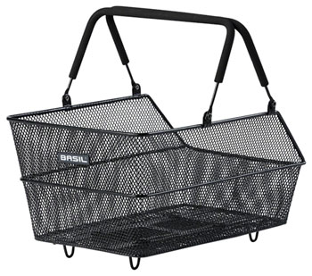 Basil Cento MIK Rear Basket - Black EA Baskets
