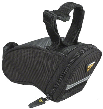 Topeak Aero Wedge Seat Bag - Strap-on, Micro, Black EA Seat Bag