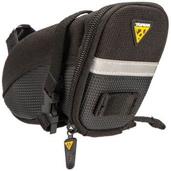 Topeak Aero Wedge Seat Bag - Strap-on Small, Black EA Seat Bag