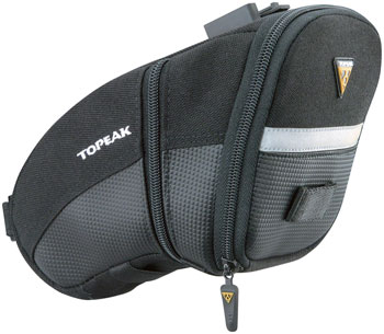 Topeak Aero Wedge Seat Bag - QuickClick, Large, Black EA Seat Bag
