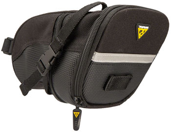 Topeak Aero Wedge Seat Bag - Strap-on, Large, Black EA Seat Bag