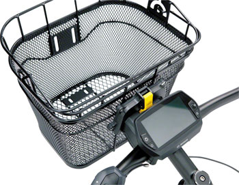 Topeak Front Basket with Fixer 3 Handlebar Bracket: Black EA Baskets