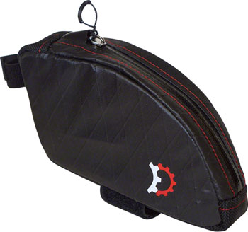 Revelate Designs Jerrycan Top-tube/Seatpost Bag, Bent, Black EA Top Tube/ Stem Bag