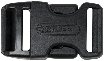 Ortlieb Repair Buckles: Fits 25mm Straps. Male and Female Buckle Set, sold as one pair, for use on an adjustable strap of webbing, Black EA Bag Part