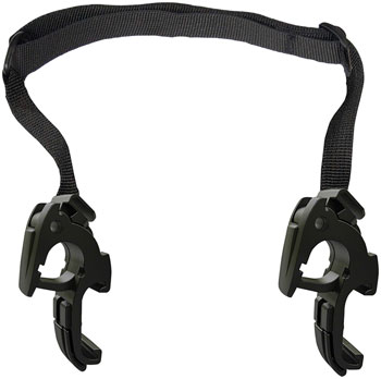 Ortlieb Replacement Pannier Hooks: For QL2.1 Systems, Fits 18mm Rails Only (no inserts), Pair, Black EA Bag Part