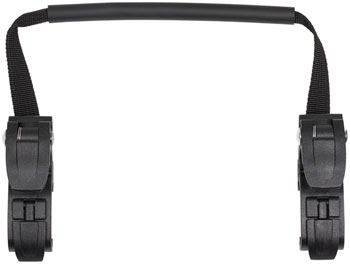 Ortlieb Replacement Pannier Hooks: For QL2.1/2 Systems, Fits 16mm Rails and comes with 12mm, 10mm, 8mm Reducers, Single, Black  EA Bag Part