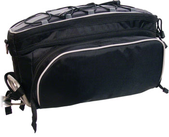 Banjo Brothers Expanding Rack Top Pannier Bag - Black EA Rack Bag