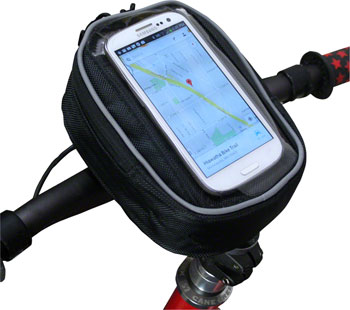 Banjo Brothers Bar Top Bag: Black EA Handlebar Bag