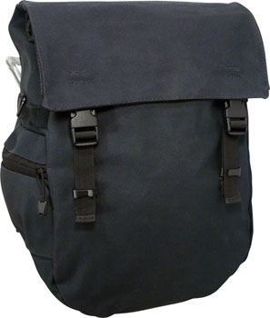 Banjo Brothers Minnehaha Waterproof Canvas Pannier: Black EA Panniers