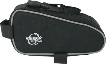 Planet Bike Snack Sack Top Tube/ Stem Bag: Black EA Top Tube/ Stem Bag