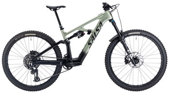 Salsa Moraine C Eagle 90 Transmission Ebike - 29", Carbon, Coffee Black / Sage,X-Large Coffee Black / Sage EA Mountain Ebike