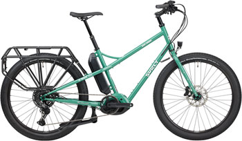 Surly Skid Loader Cargo Ebike - 27.5'', Steel, Illegal Smile Green, Medium Illegal Smile Green EA Cargo Ebikes