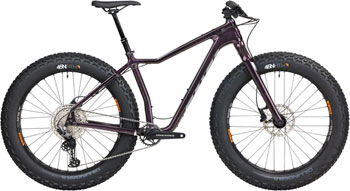 Salsa Heyday! C Deore 12 Fat Tire Bike - 26", Carbon, Black Cherry, X-Small Black Cherry EA Fat Bike