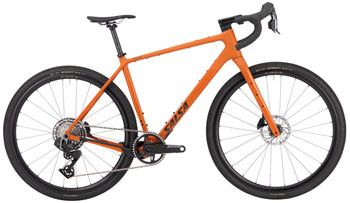 Salsa Previously Pedaled Salsa Flyway C DLX Force XPLR AXS 13 Bike - 700c, Carbon, Amber, Medium, GRADE A Amber EA All-Road Bike