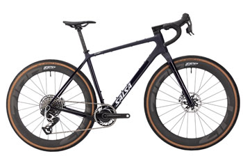 Salsa Previously Pedaled Salsa Flyway C DLX RED XPLR AXS 13 Bike - 700c, Carbon, Midnight, Medium/Large, GRADE TEST Midnight EA All-Road Bike