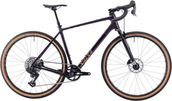 Salsa Flyway C Rival XPLR AXS 13 SUS Bike - 700c, Carbon, Blackberry, Medium/Large Blackberry EA All-Road Bike