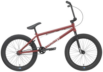 Sunday Blueprint BMX Bike - 21" TT, Matte Maroon Matte Maroon EA BMX Bikes