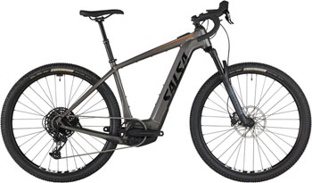 Salsa Tributary Apex Eagle SUS Ebike - 29", Aluminum, Charcoal, X-Small Charcoal EA All-Road Ebike