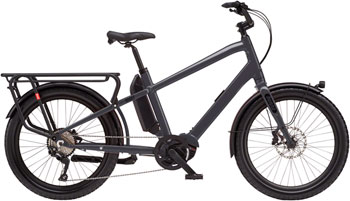 Benno Boost E Class 3 Etility Ebike - Bosch Performance Line Speed, 500Wh, Step-Over, Anthracite Gray, One Size Anthracite Gray EA Cargo Ebikes