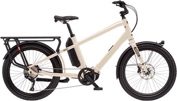 Benno Boost E Class 3 Etility Ebike - Bosch Performance Line Sport, 400Wh, Step-Over, Bone Gray, One Size Bone Gray EA Cargo Ebikes