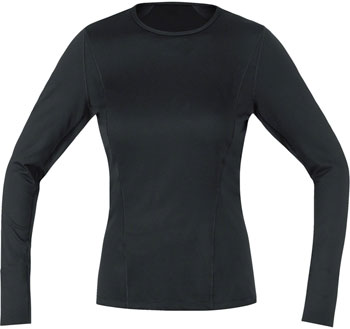 Gorewear Base Layer Thermo Long Sleeve Shirt - Black, Women's, Medium EA Base Layers