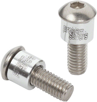 Problem Solvers SpaceOuts 6mm H2O Bottle Cage Spacer Kit, Silver SET Water Bottle Cage Hardware
