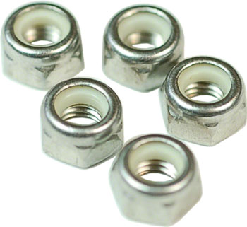 Wheels Manufacturing M5 Nylock Hex Nut Stainless Steel Bottle/100 BOT Nut