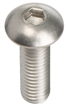 Metric Hardware M5 x 16.0mm Stainless Button Head Bolt: Bag/10 BAG Bolt