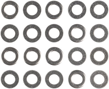 Metric Hardware M5 Stainless Flat Washer: Bag/20 BAG Washer