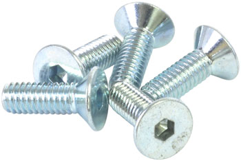 Wheels Manufacturing M4x12 Flat Head Screw, Bag of 5 EA Bolt