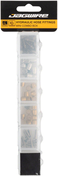 Jagwire Hydraulic Hose Fittings Mini Combo Box for SRAM and Shimano Brakes KIT Disc Brake Workshop Kit