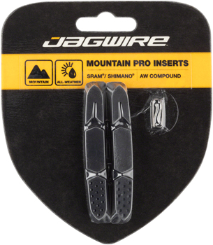 Jagwire Mountain Pro Brake Pad Replacement Inserts, Black PAA Brake Shoe and Pad
