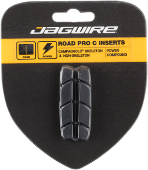 Jagwire Road Pro C Brake Pad Inserts Campagnolo Friction Fit, Black PAA Brake Shoe and Pad