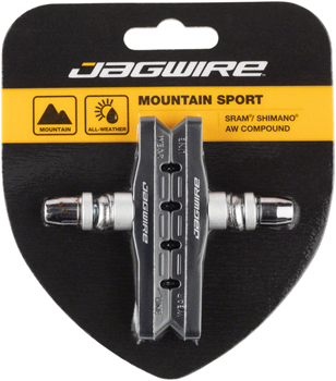 Jagwire Mountain Sport Brake Pads Threaded Post Black PAA Brake Shoe and Pad