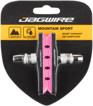 Jagwire Mountain Sport Brake Pads Threaded Post Pink PAA Brake Shoe and Pad