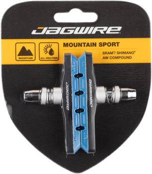 Jagwire Mountain Sport Brake Pads Threaded Post Blue PAA Brake Shoe and Pad