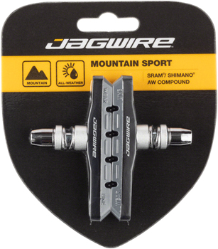 Jagwire Mountain Sport Brake Pads Threaded Post Gray PAA Brake Shoe and Pad